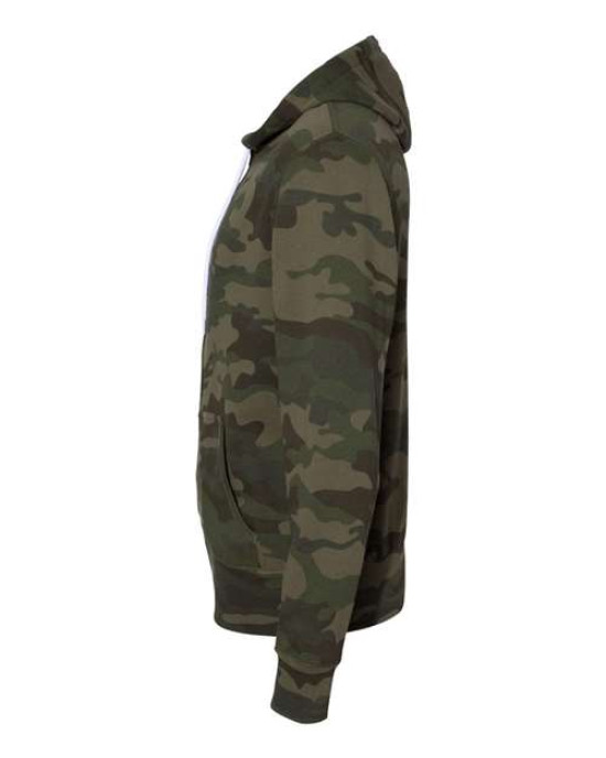 Unisex Lightweight Full-Zip Hooded Sweatshirt