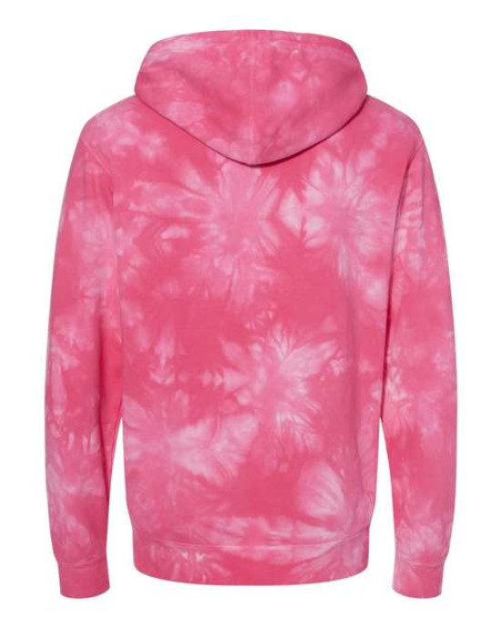 Unisex Midweight Tie-Dyed Hooded Sweatshirt