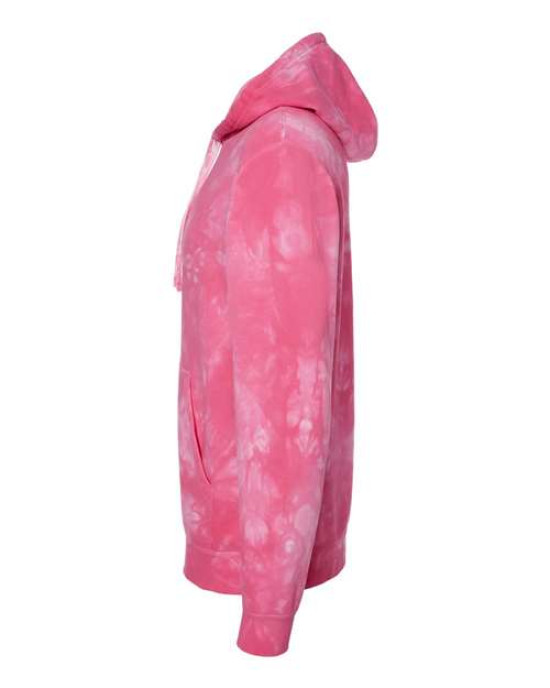 Unisex Midweight Tie-Dyed Hooded Sweatshirt