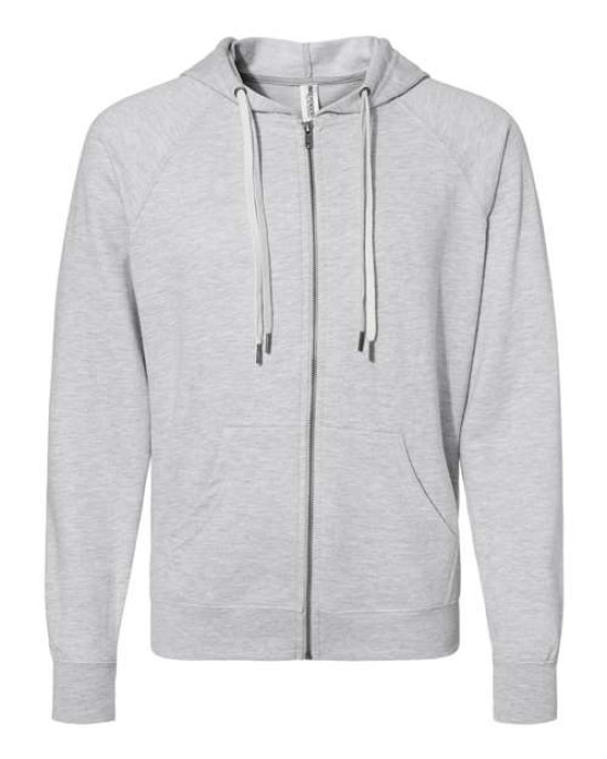 Unisex Icon Lightweight Loopback Terry Full-Zip Hooded Sweatshirt