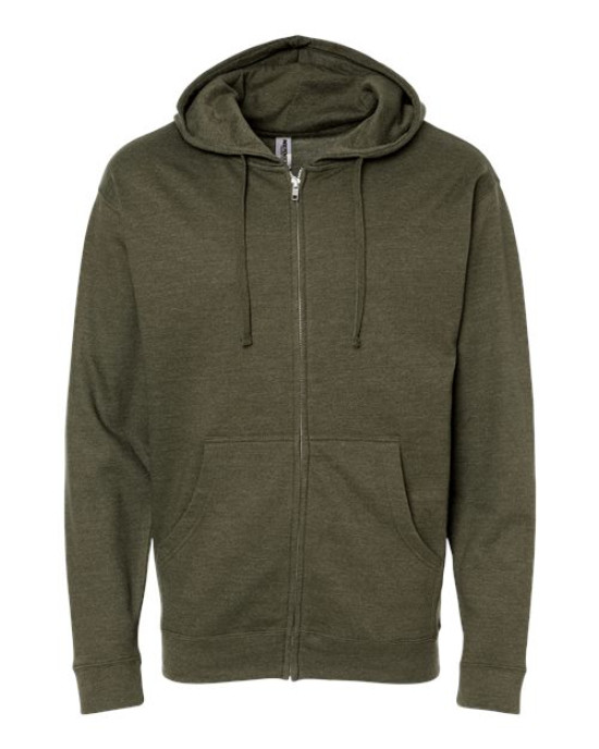 Unisex Midweight Full-Zip Hooded Sweatshirt