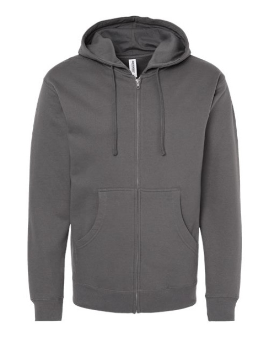 Unisex Midweight Full-Zip Hooded Sweatshirt