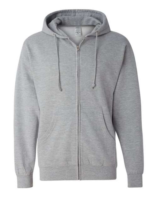 Unisex Midweight Full-Zip Hooded Sweatshirt