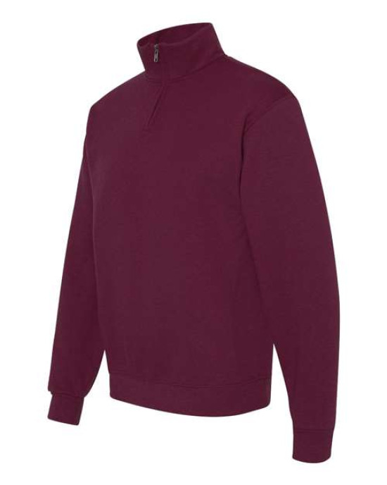 Unisex Nublend® Cadet Collar Quarter-Zip Sweatshirt
