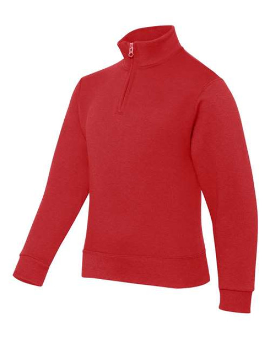 Nublend® Youth Quarter-Zip Cadet Collar Sweatshirt
