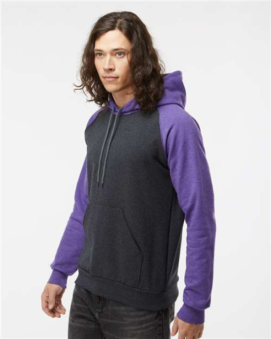 Fleece Raglan Hooded Sweatshirt