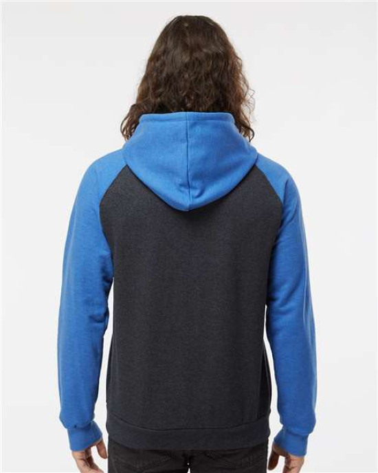 Fleece Raglan Hooded Sweatshirt