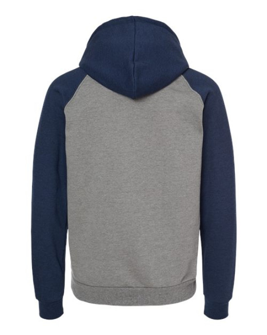 Fleece Raglan Hooded Sweatshirt