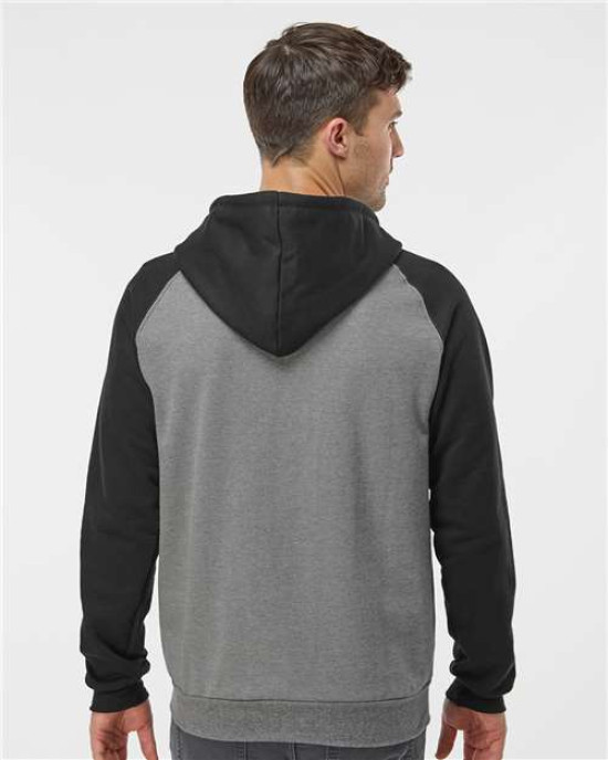 Fleece Raglan Hooded Full-Zip Sweatshirt