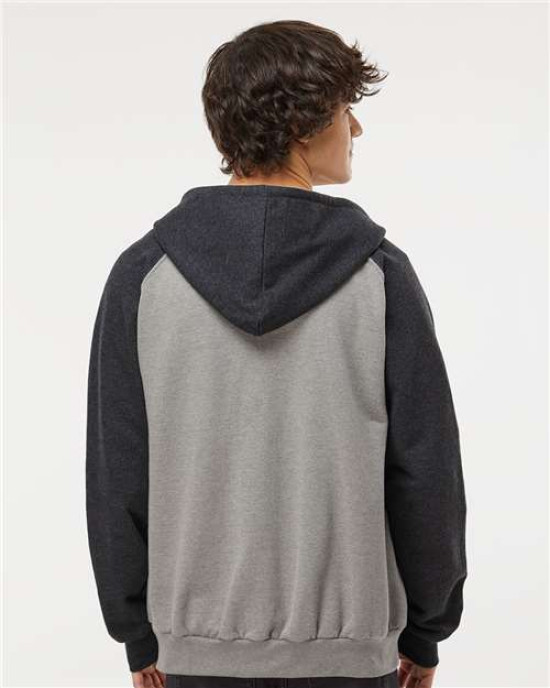 Fleece Raglan Hooded Full-Zip Sweatshirt