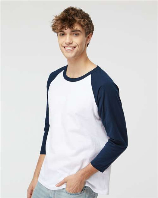 Raglan Three-Quarter Sleeve Baseball T-Shirt