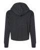 Women's Laguna Sueded Raw Edge Crop Hoodie Sweatshirt