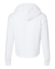 Women's Laguna Sueded Raw Edge Crop Hoodie Sweatshirt