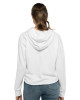 Women's Laguna Sueded Raw Edge Crop Hoodie Sweatshirt