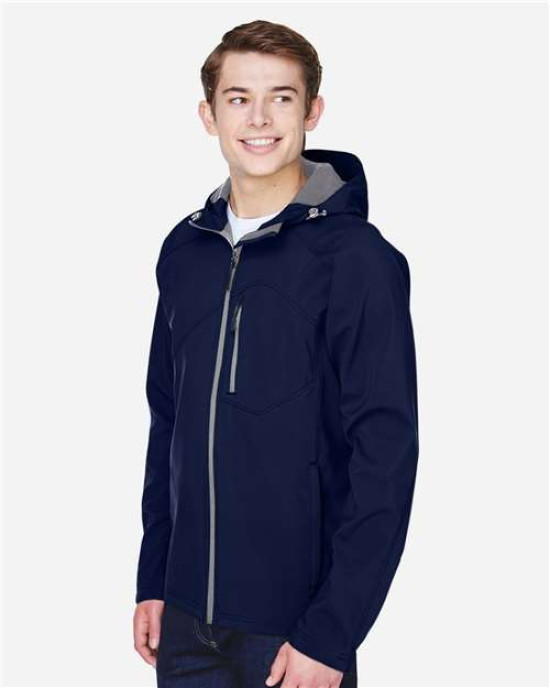 Men's Prospect Two-Layer Fleece Bonded Soft Shell Hooded Jacket
