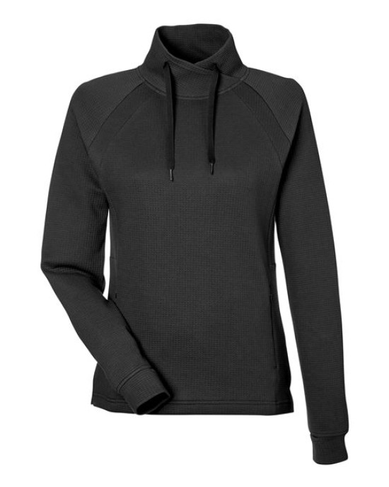 Women's Rhythm Waffle Cross-Neck Pullover