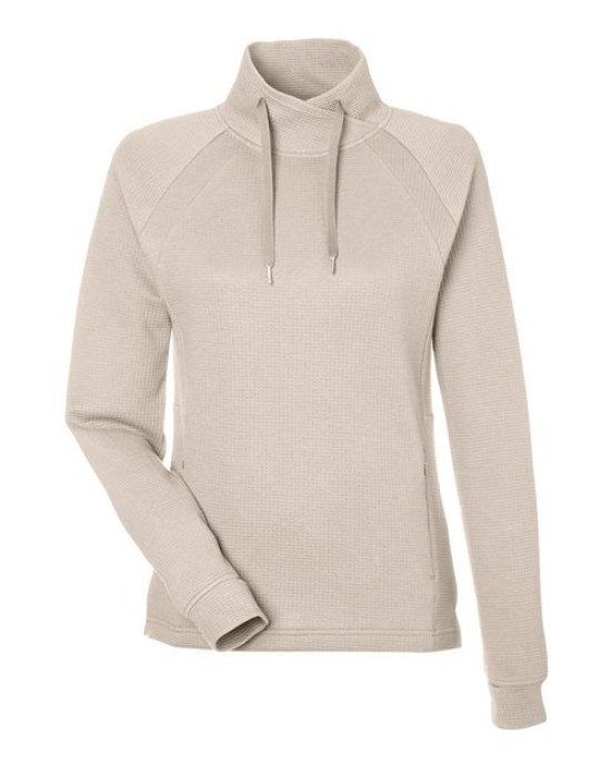 Women's Rhythm Waffle Cross-Neck Pullover