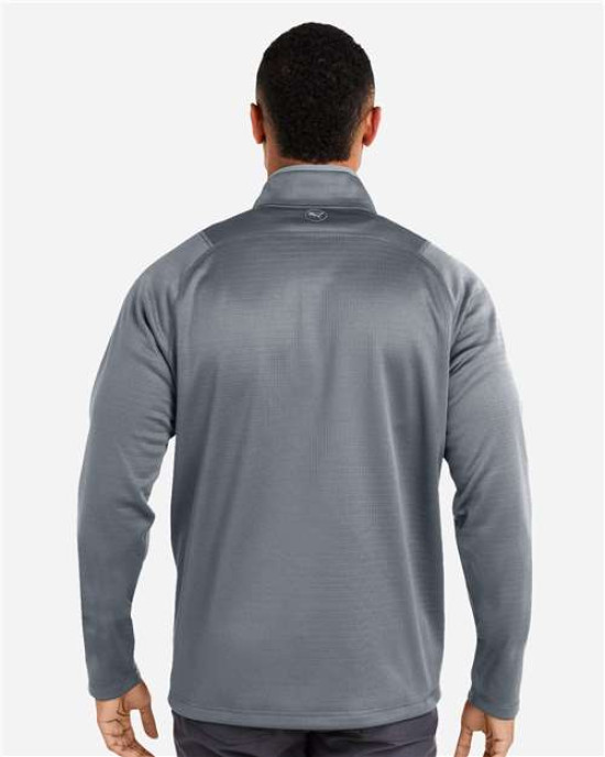 Men's Waffle Fleece Quarter-Zip Pullover