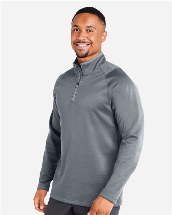 Men's Waffle Fleece Quarter-Zip Pullover