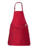 Full-Length Apron with Pouch Pocket
