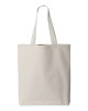 11L Canvas Tote with Contrast-Color Handles
