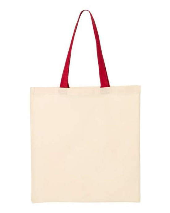 Economical Tote with Contrast-Color Handles