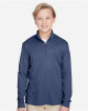 Youth Zone Sonic Heather Performance Quarter-Zip Pullolver