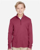 Youth Zone Sonic Heather Performance Quarter-Zip Pullolver
