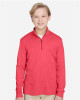 Youth Zone Sonic Heather Performance Quarter-Zip Pullolver