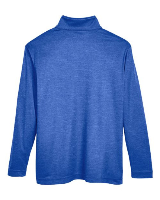 Youth Zone Sonic Heather Performance Quarter-Zip Pullolver