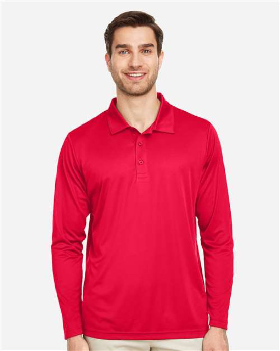 Men's Zone Performance Long Sleeve Polo