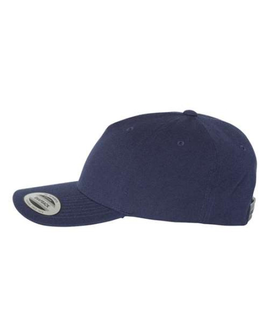 Premium Five-Panel Curved Bill Snapback Cap