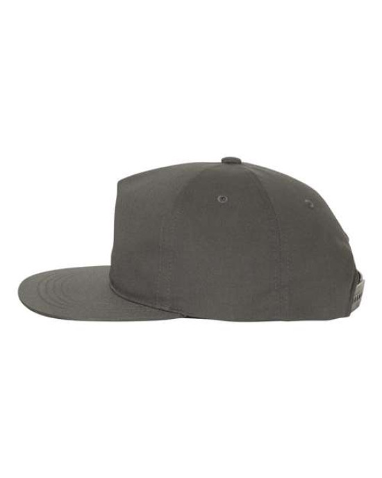 Lightly-Structured Five-Panel Snapback Cap