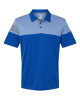 Men's Heathered 3-Stripes Colorblocked Polo