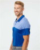 Men's Heathered 3-Stripes Colorblocked Polo