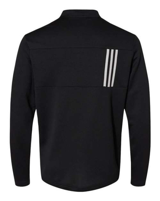 Men's 3-Stripe Double-Knit Quarter-Zip Pullover
