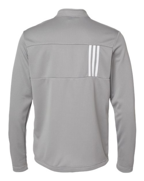 Men's 3-Stripe Double-Knit Quarter-Zip Pullover