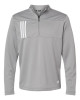 Men's 3-Stripe Double-Knit Quarter-Zip Pullover