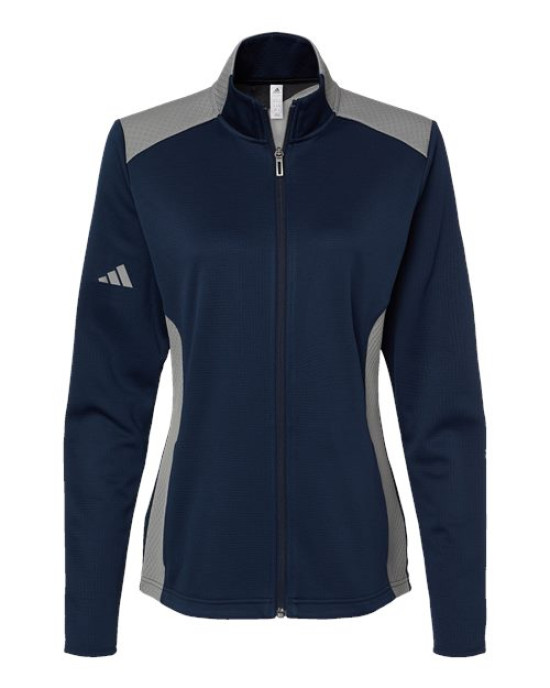 Women's Textured Mixed Media Full-Zip Jacket