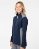 Women's Textured Mixed Media Full-Zip Jacket