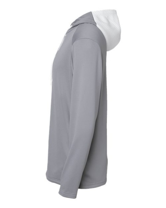 Men's Textured Mixed Media Midweight Hooded Sweatshirt