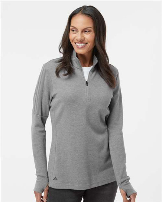 Women's 3-Stripe Quarter-Zip Sweater Pullover