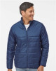Men's 3 Stripe Puffer Full-Zip Jacket