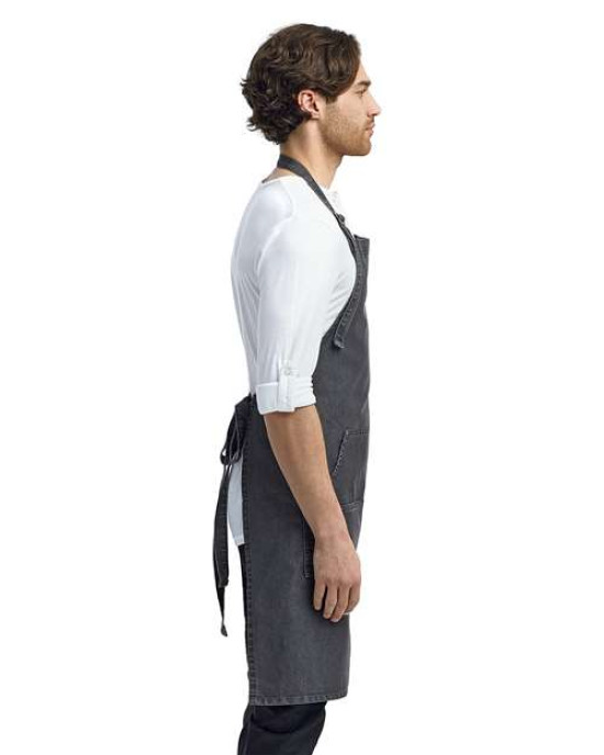 Jeans Stitch Denim Bib Apron
