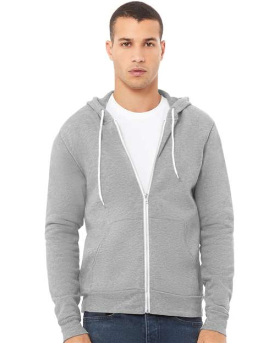 Unisex Sponge Fleece Full-Zip Hoodie Sweatshirt