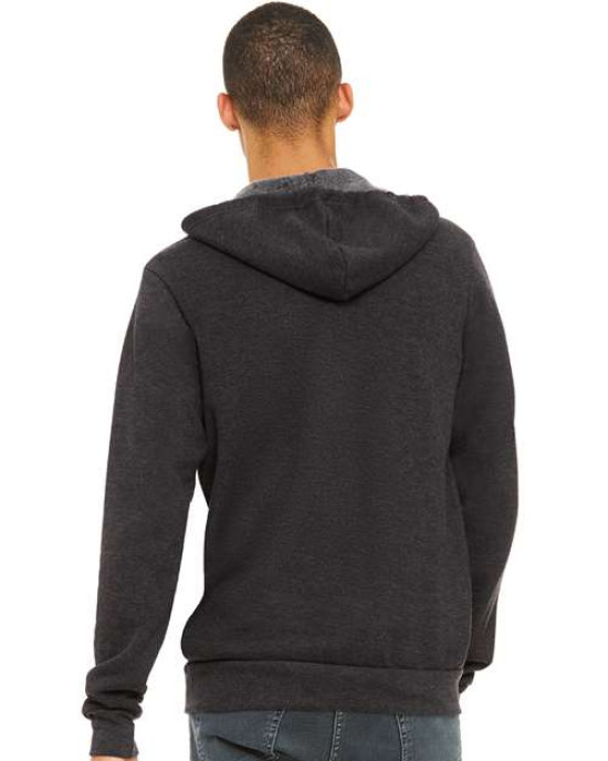 Unisex Sponge Fleece Full-Zip Hoodie Sweatshirt