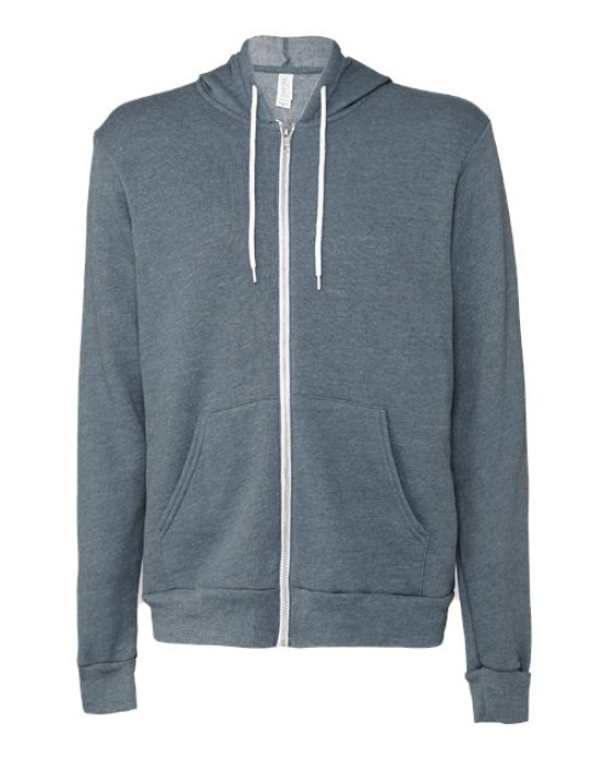 Unisex Sponge Fleece Full-Zip Hoodie Sweatshirt
