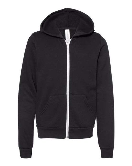 Youth Sponge Fleece Full-Zip Hoodie Sweatshirt