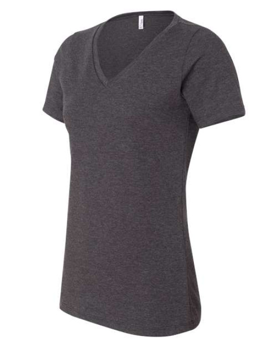 Women's Relaxed Heather CVC V-Neck Tee