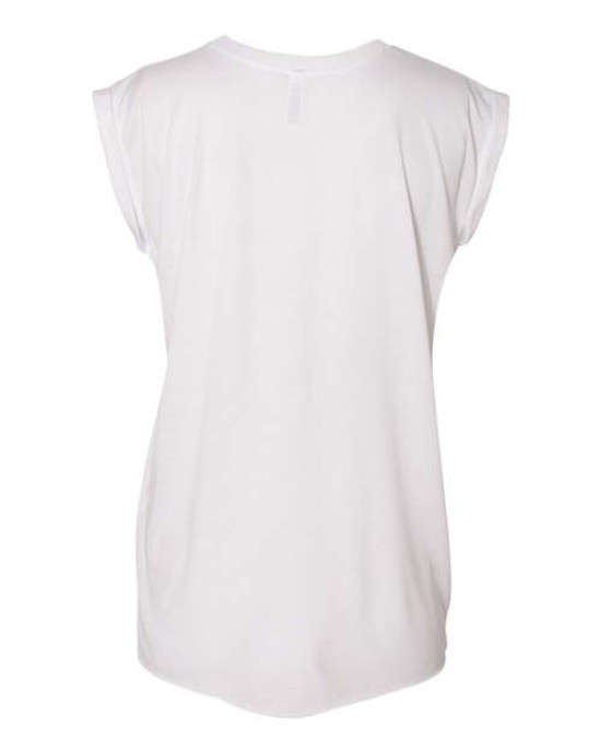 Women’s Flowy Rolled Cuffs Muscle Tee